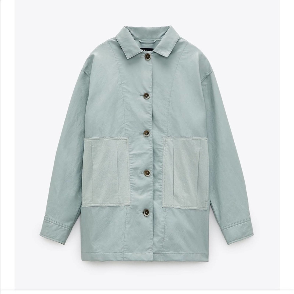 NWT Zara Barn Jacket Tonal Pockets #0069 - Picture 3 of 14